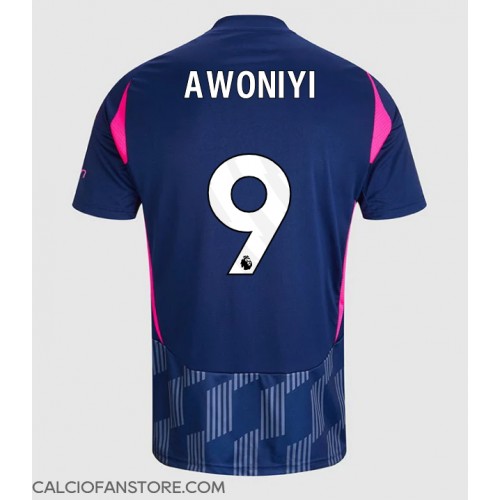 Maglia Calcio Nottingham Forest Taiwo Awoniyi #9 Seconda Divisa 2024-25 Manica Corta